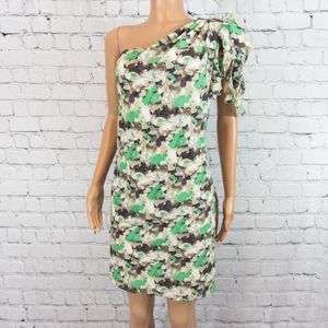 MP Black mint and grey one shoulder dress